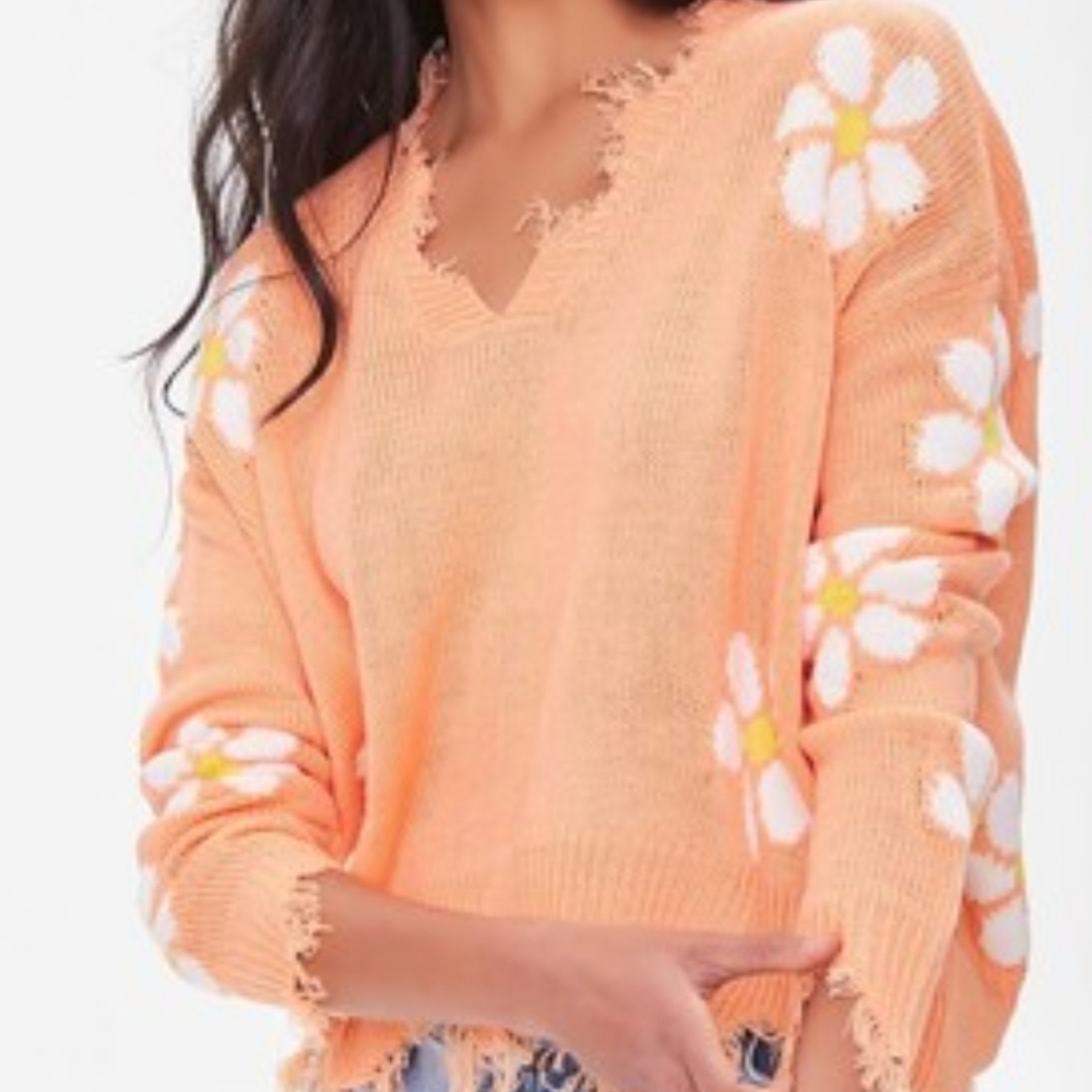 NEW!! Forever 21 Sharkbite Sweater